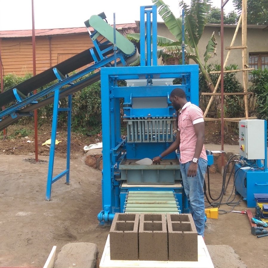 32 kW, semi automatic, hydraulic power concrete block making machine