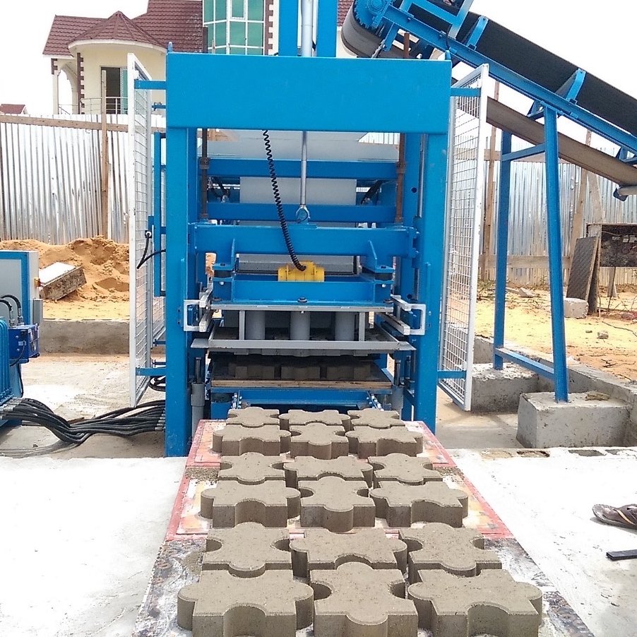 32 kW, semi automatic, hydraulic power concrete block making machine