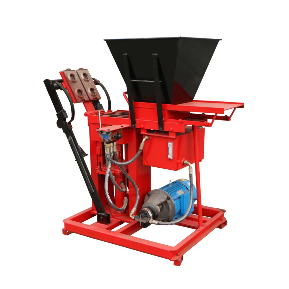 manual hand press interlock brick block making machine