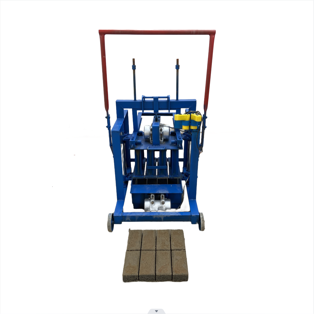 BR2-45 Manual Mobile Cement Block Making machine Concrete Hollow Brick Making Machinery