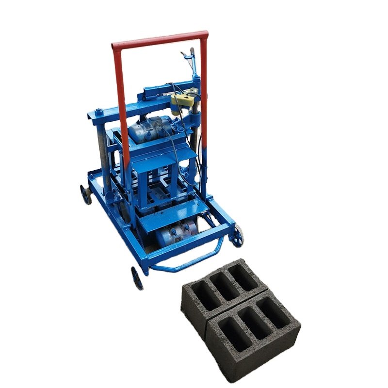 BR2-45 Manual Mobile Cement Block Making machine Concrete Hollow Brick Making Machinery