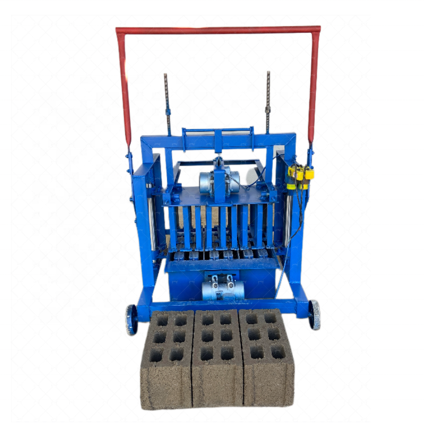 BR2-45 Manual Mobile Cement Block Making machine Concrete Hollow Brick Making Machinery