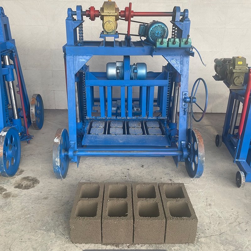 Small Movable Hollow Brick Making Machine Solid Concrete Fly Ash Cement Brick Machine Price