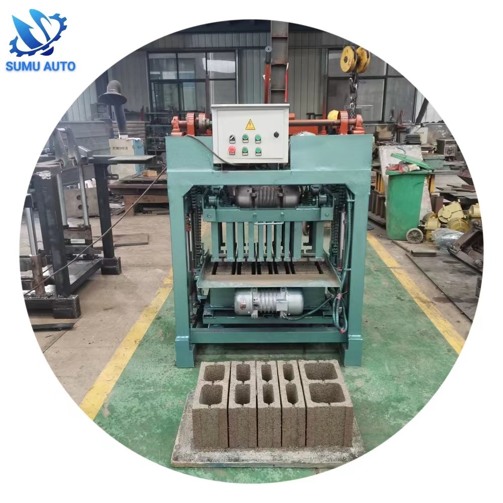 Qtj4-30 Manual Cement Concrete Block Making Machine In Gambia