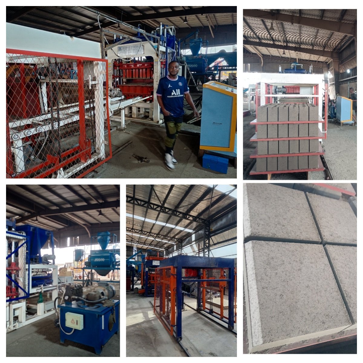 KaiDong QT4-15D hydraulic press brick machine making automatic hollow concrete cement brick block machine paver brick machine
