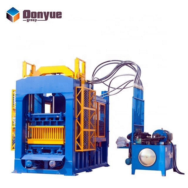 hot sale QT6 - 15 cement interlocking brick making machinery automatic hollow concrete block making machine