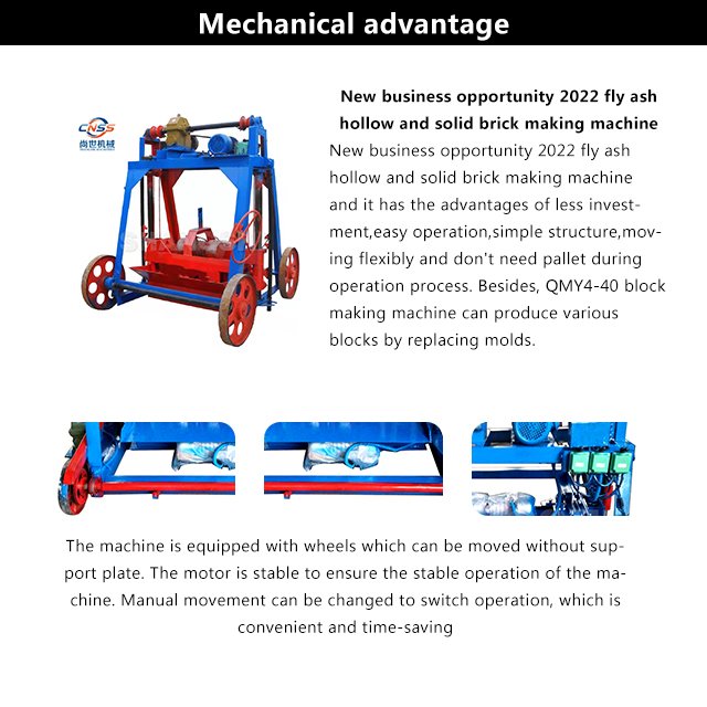Working online earning money press to make bricks mobile concrete hollow block making machine