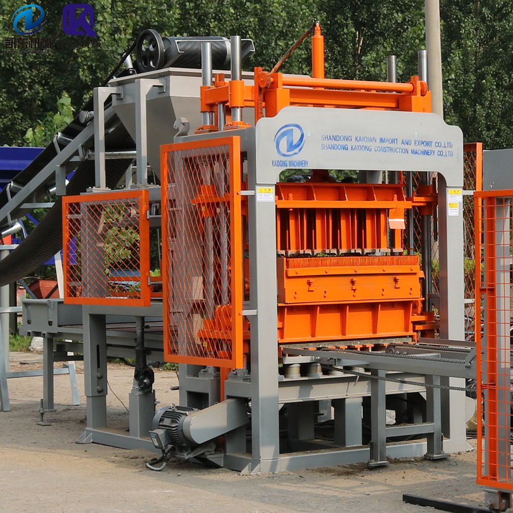 KAIDONG QT5-15 block concrete paving machine brick price hollow block machine making vibrated block machine