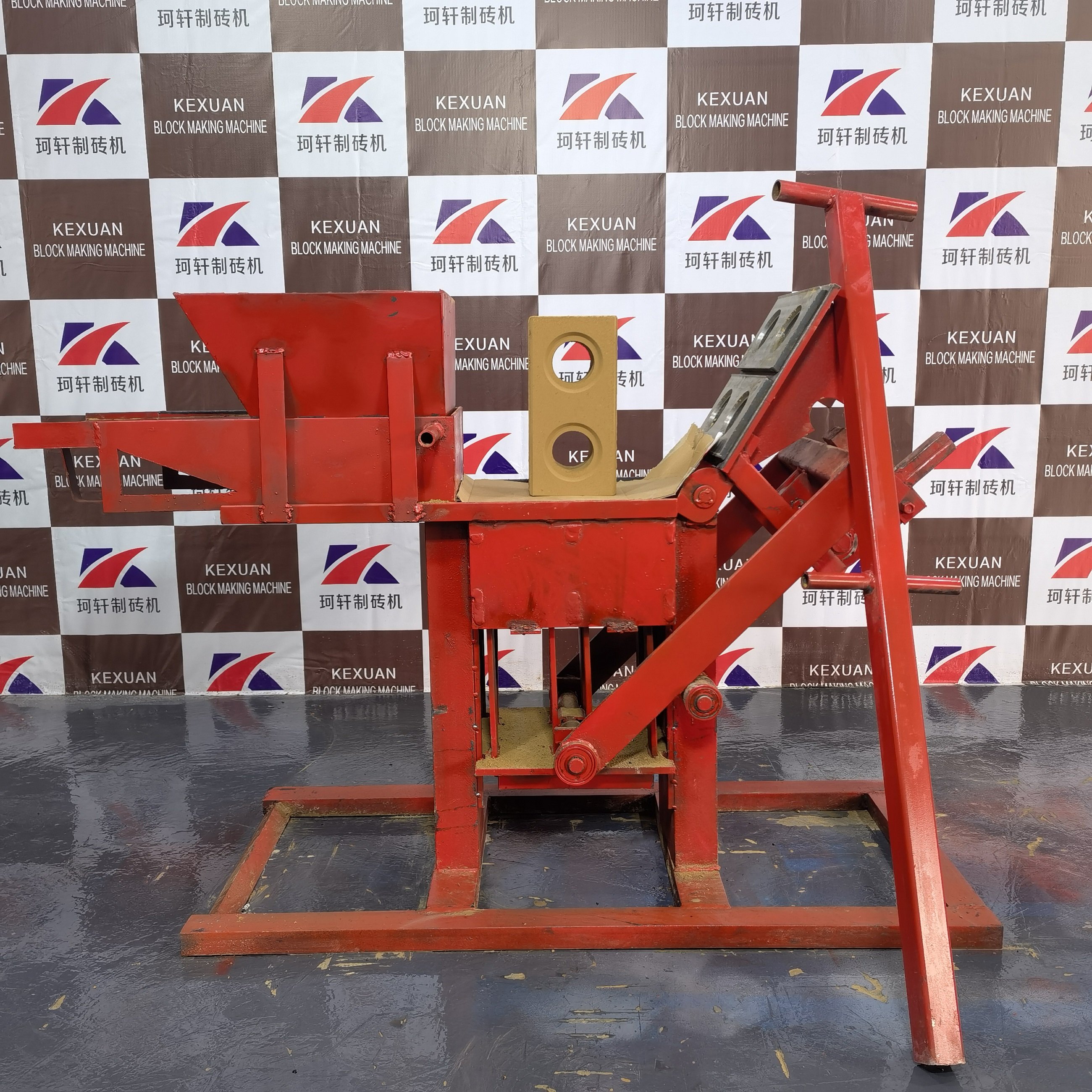 Red Brick Molding Machine Manual Brick Making Machine Clay Block Making Machine Lowest Price 300-150-100mm