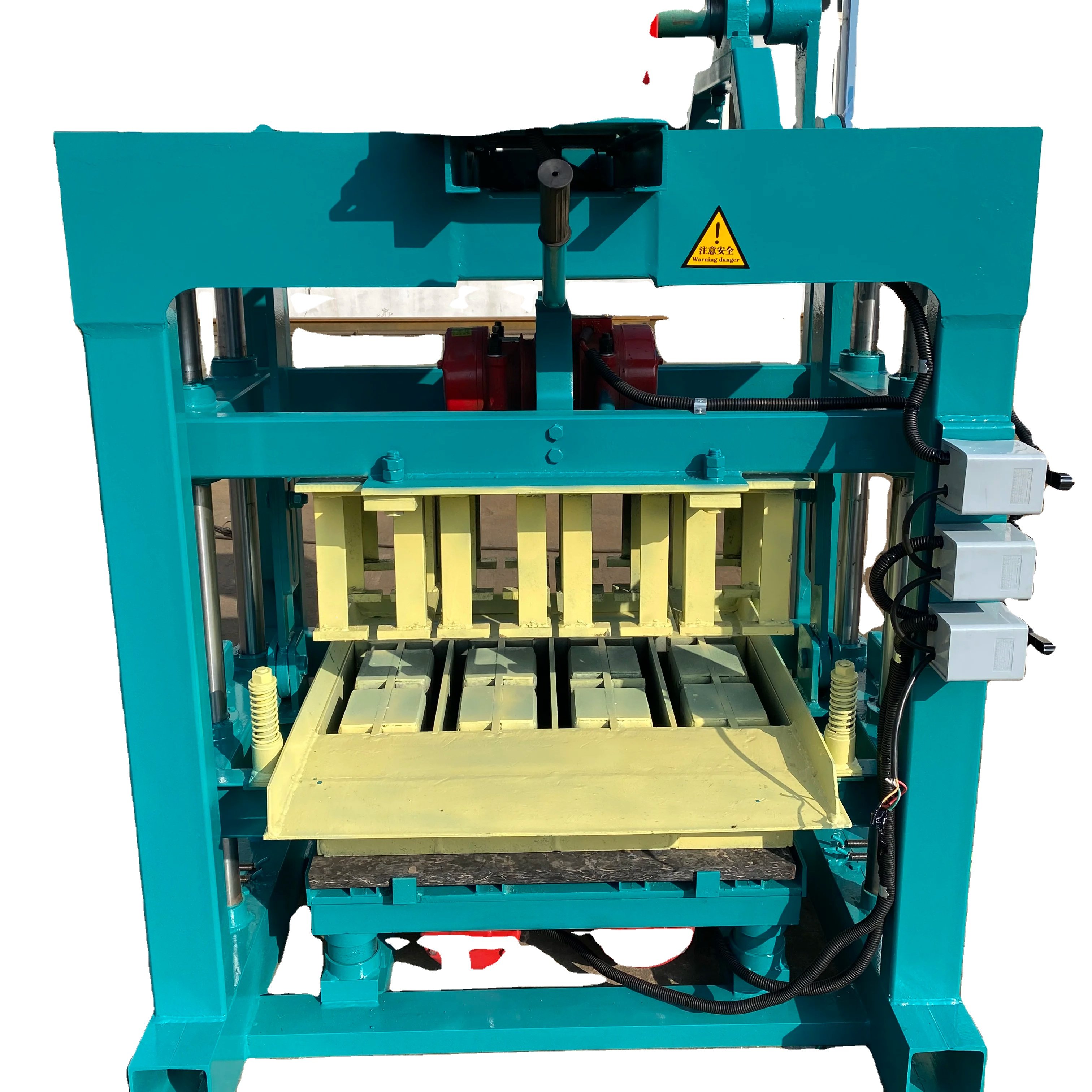 QTJ4-40 hollow Brick Making Machine for semi automatic lego brick making machine