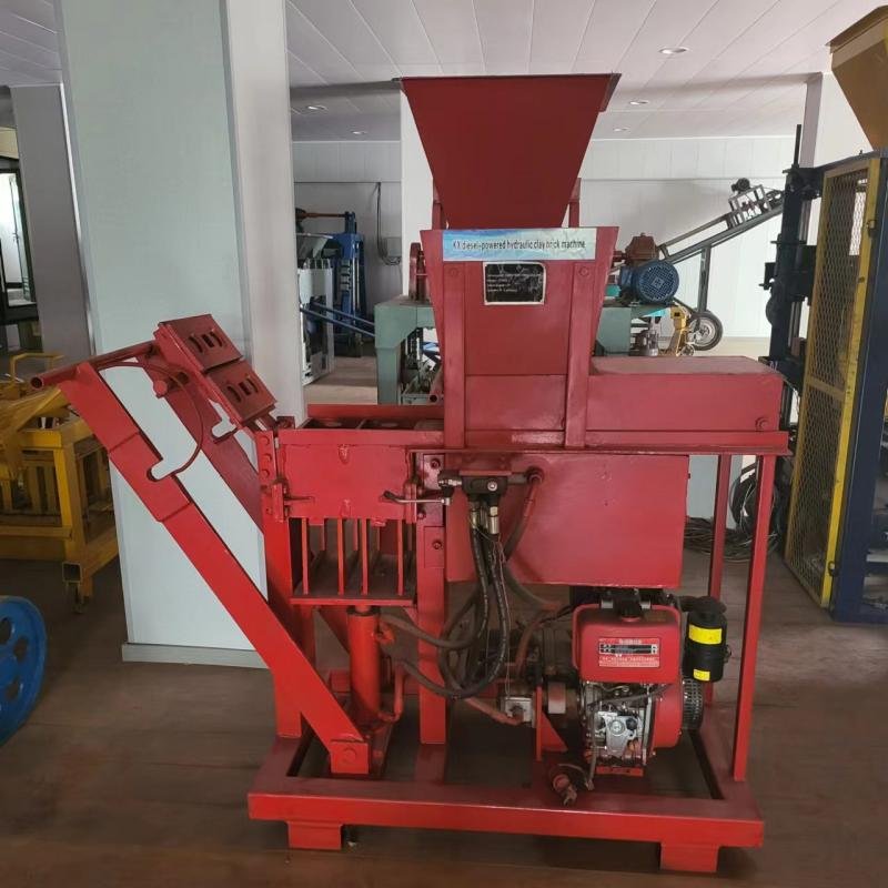 KF2-40 Factory Price Clay Soil Interlocking Manual Diesel Automatic Block Paving Brick Making Machine South Africa for sale