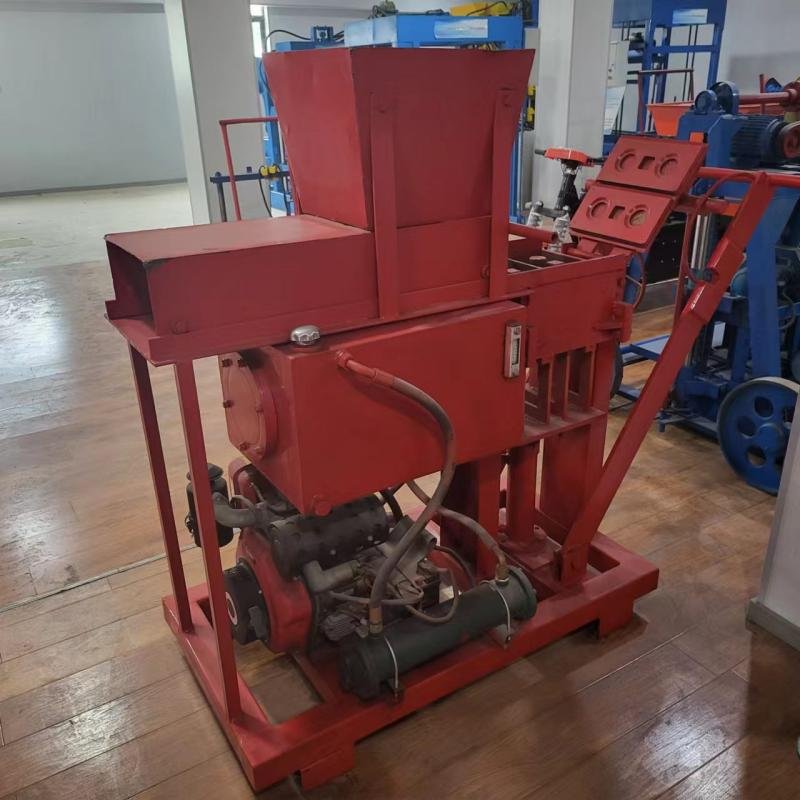 KF2-40 Factory Price Clay Soil Interlocking Manual Diesel Automatic Block Paving Brick Making Machine South Africa for sale