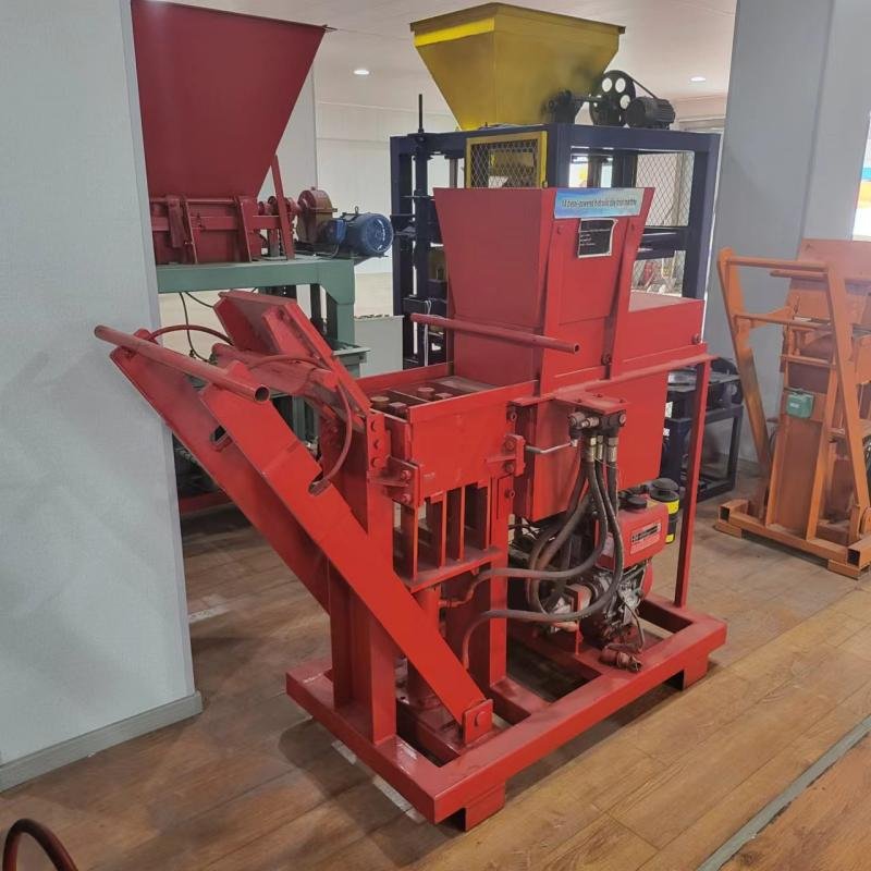 KF2-40 Factory Price Clay Soil Interlocking Manual Diesel Automatic Block Paving Brick Making Machine South Africa for sale