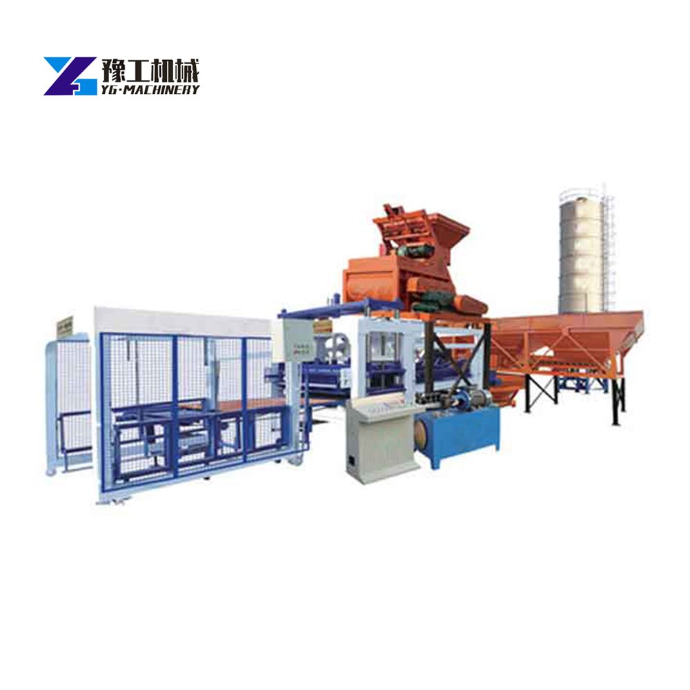 Automatic concrete block brick making machine and brick moulding machine block make for indonesia brick making machine
