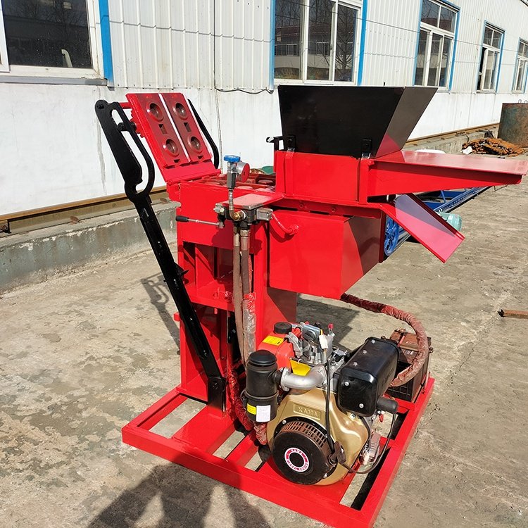 Earth Mud Clay Eco Adobe Interlocking Block Brick Making machine HY2-25 hydraulic automatic compressed earth brick machine