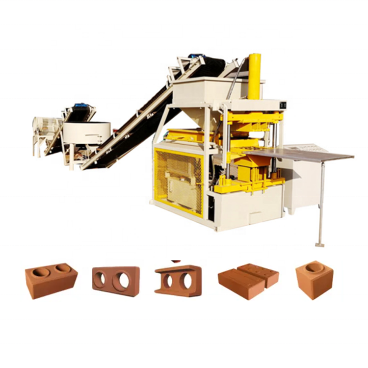 Extruding Press Machine Earth Clay Brick Hydraulic Soil Block Maker Interlocking Non-baked Automatic Clay Bricks Making Machine