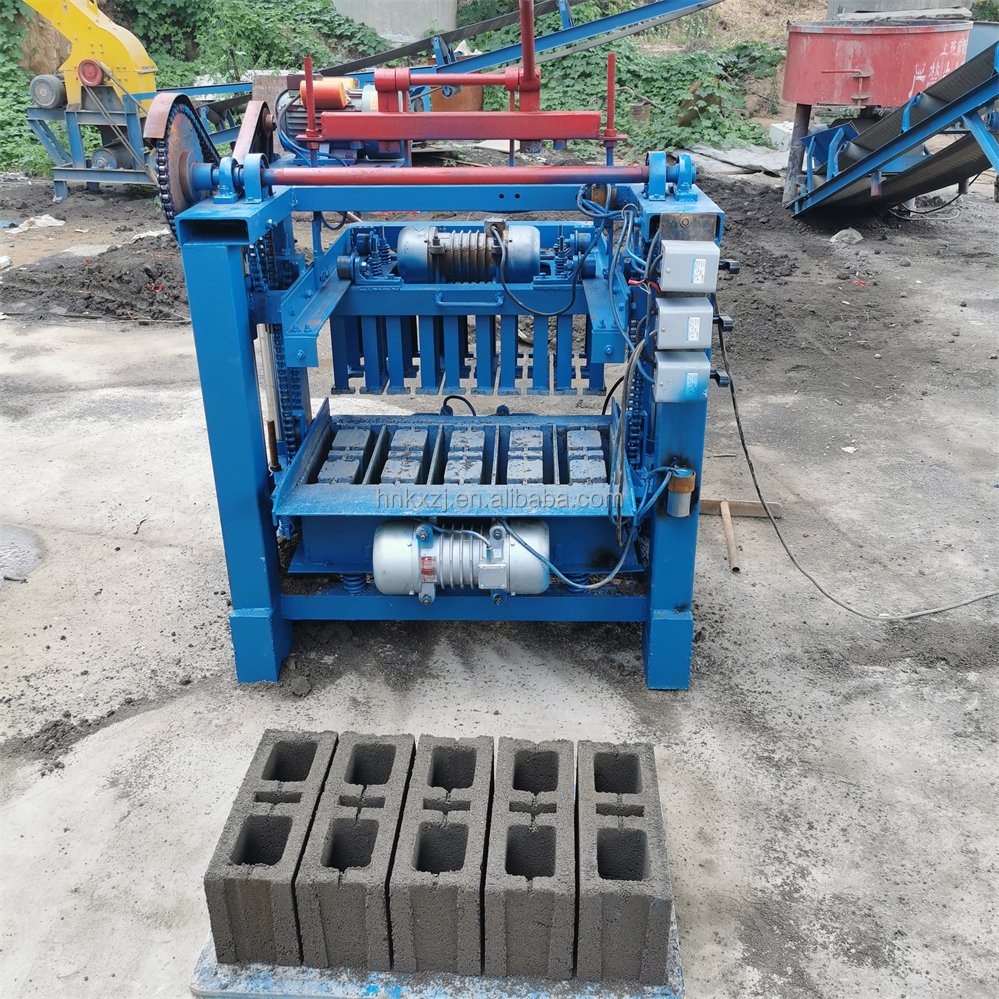 Block Making Machine Semi Automatic Hollow Hallow Concrete Cement Brick Make Machinery