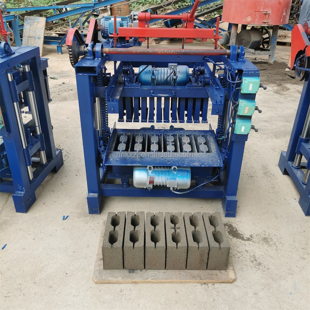 Block Making Machine Semi Automatic Hollow Hallow Concrete Cement Brick Make Machinery