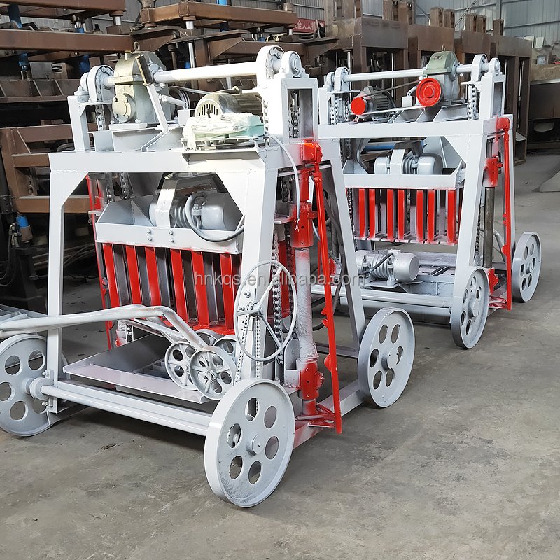 Cement hollow brick machine Brick making machinery Mobile brick machine