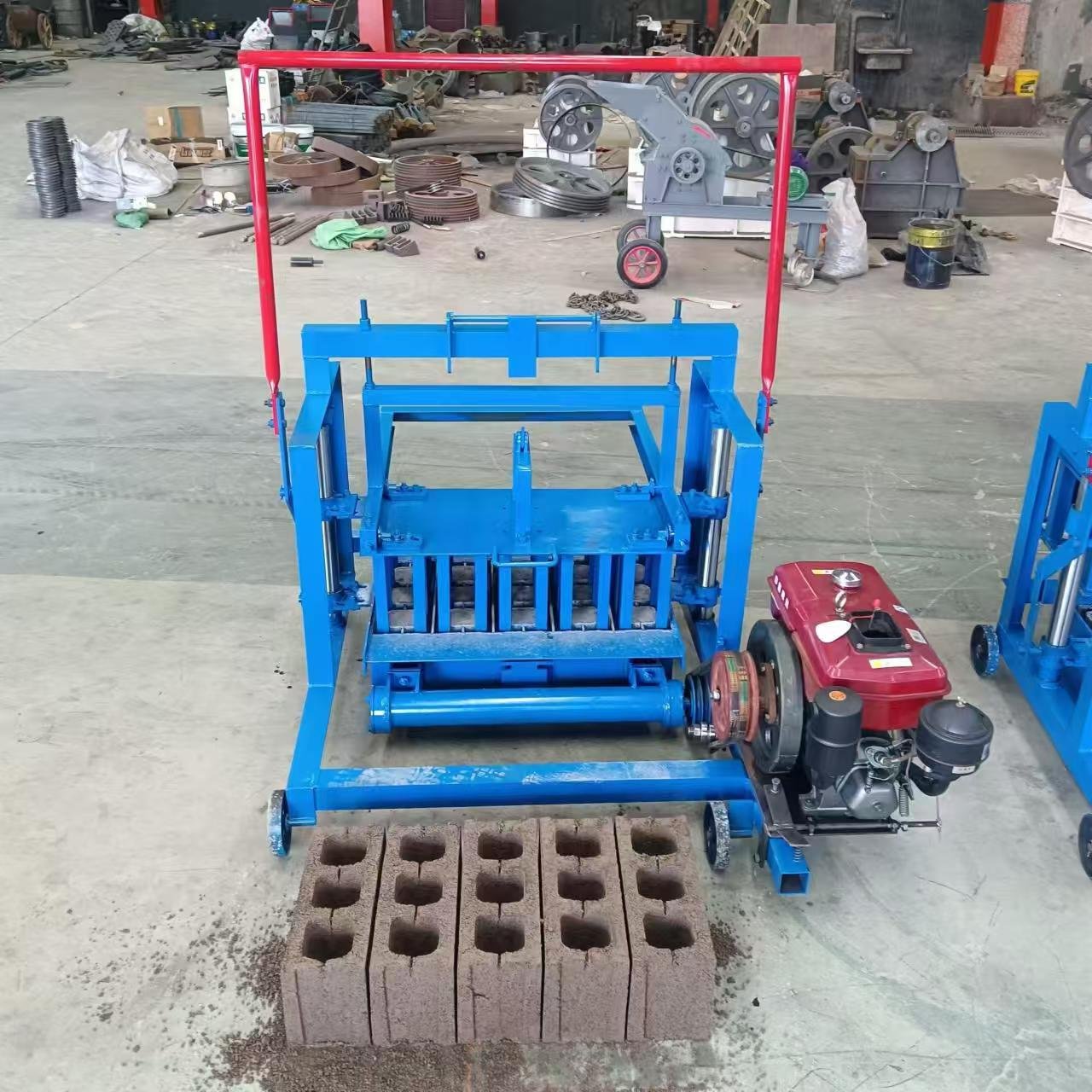 Diesel concrete block making machine factory selling low price energy saving block machine