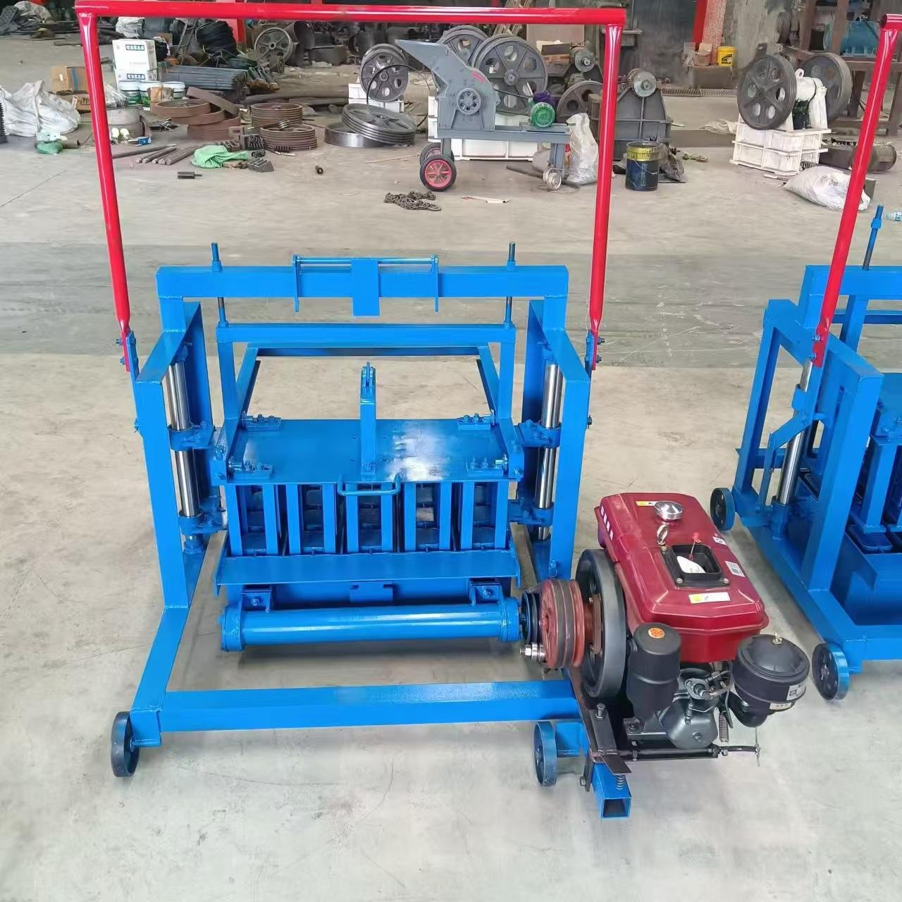 Diesel concrete block making machine factory selling low price energy saving block machine