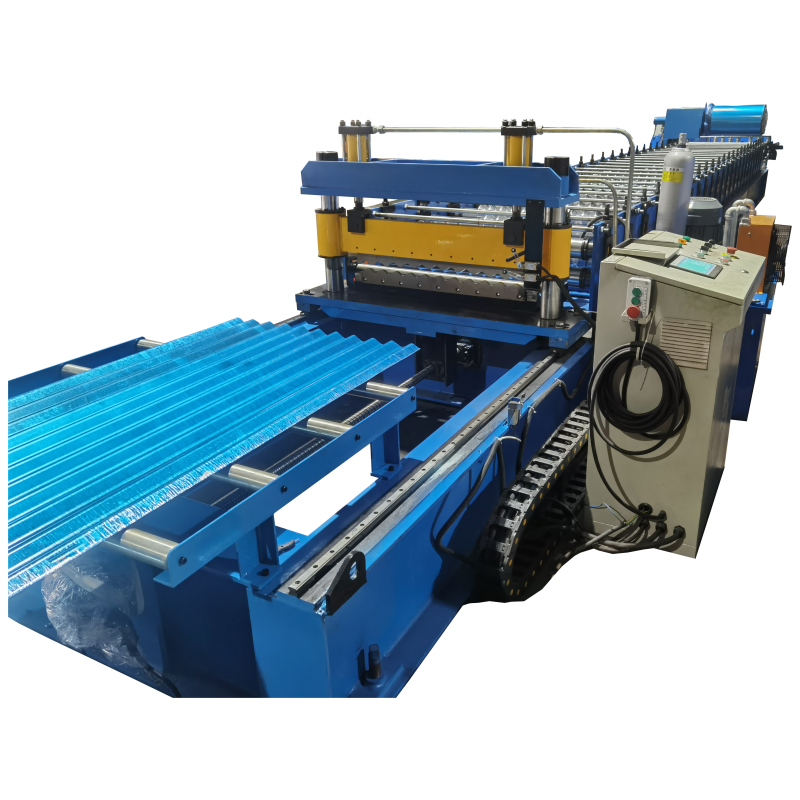 0.15~0.25mm Fly Shearing Metal Corrugated Roofing Forming Machine