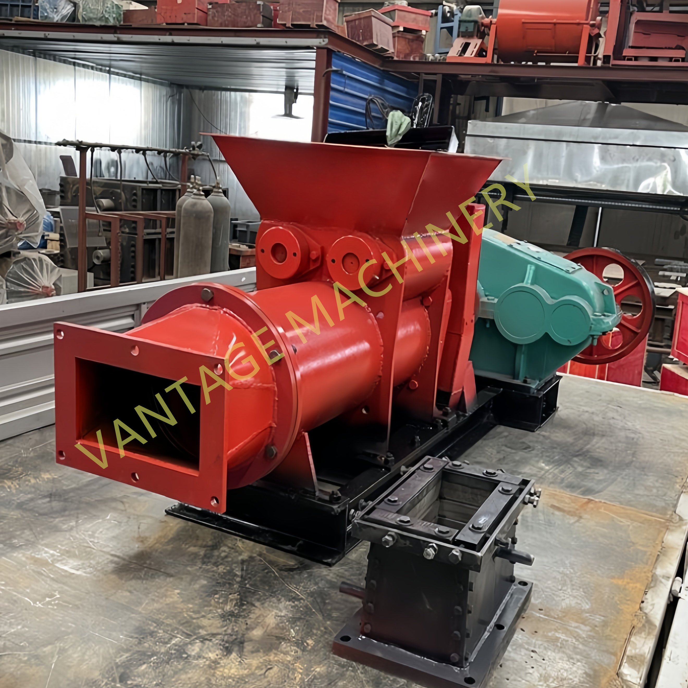 Fully Automatic Clay Brick Making Machine Vacuum Extruder Clay Roof Tile Brick Making Machinery