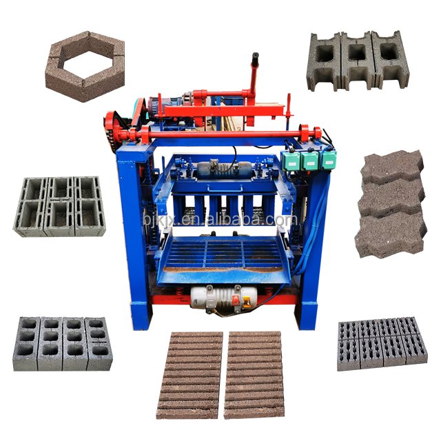 hollow small portable concrete cement fly manual hydraulic automatic brick making machine for sale