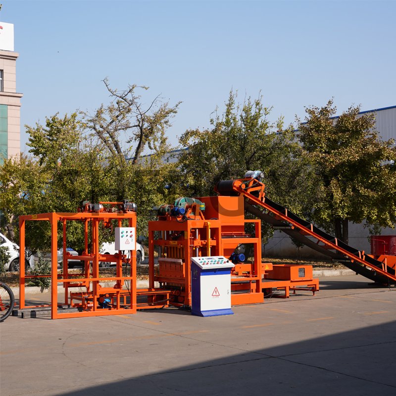 QTJ4-25 cement interlocking brick machine block making machine brick making machinery