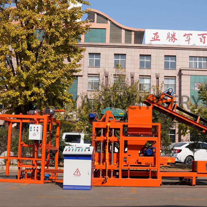 QTJ4-25 cement interlocking brick machine block making machine brick making machinery
