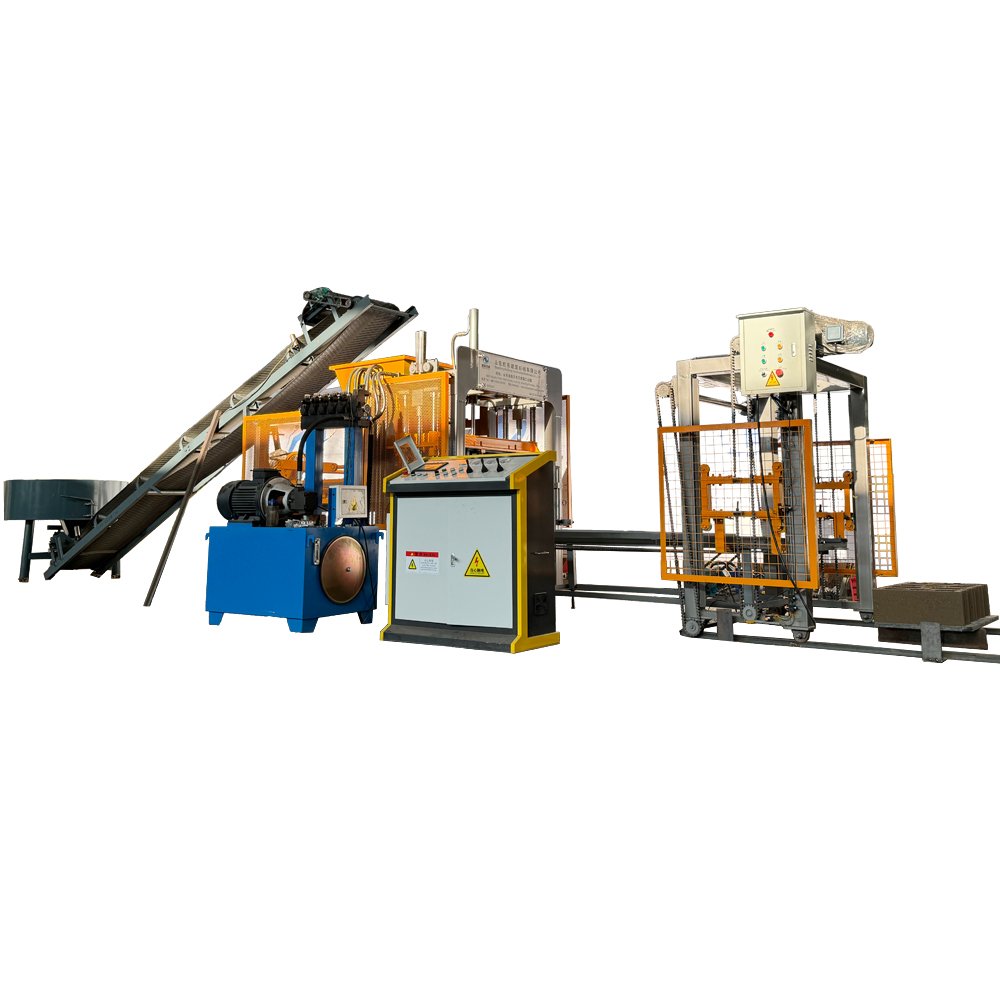 qt-15E brick production machine interlocking hollow blocks maker brick making machinery diesel for kenya manufacture of bricks