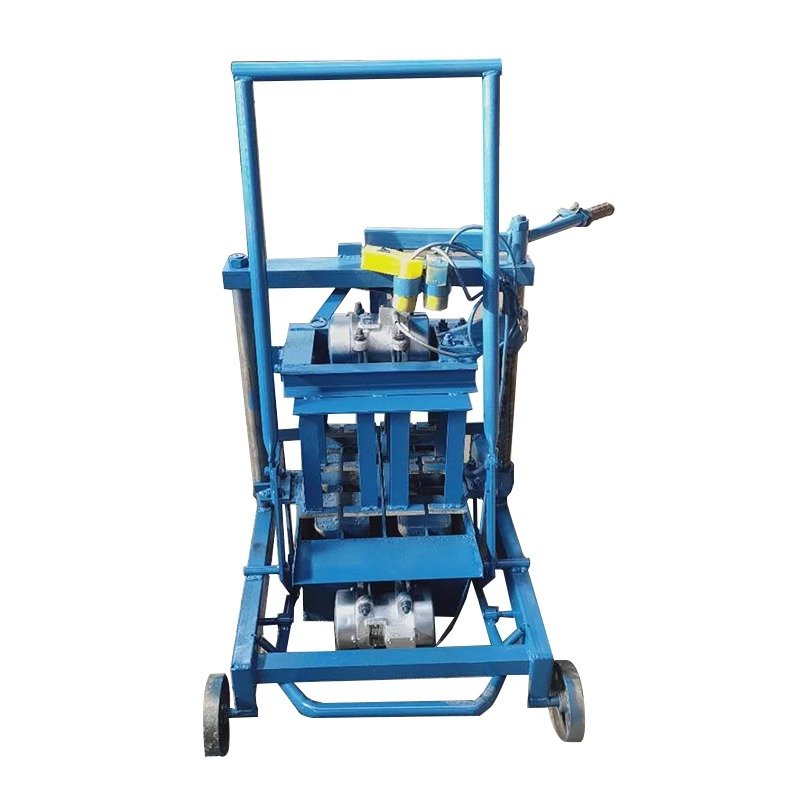Small Mobile Brick Making Machine Manual Concrete Block Maker Construction New Condition Core Mold Component Clay Raw Material
