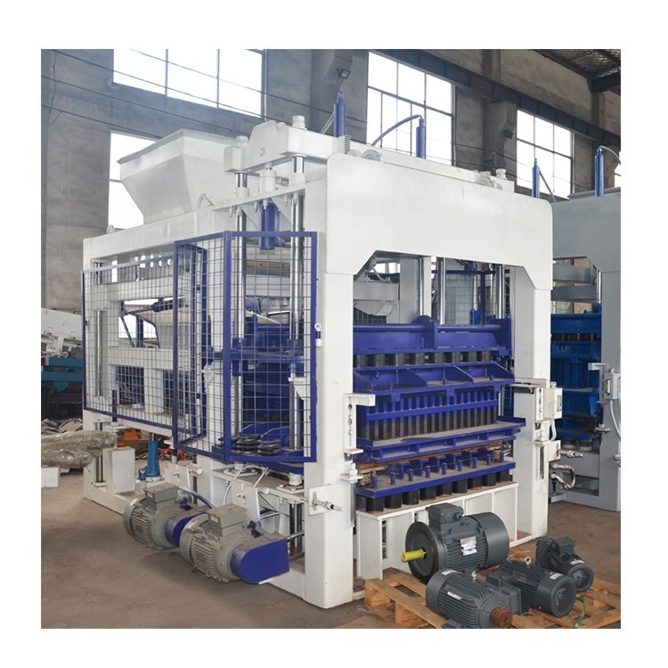 QT12-15 Hydraulic Automatic Hollow Block Making Machine Concrete Block Production Equipment with Core Motor PLC Mold Components