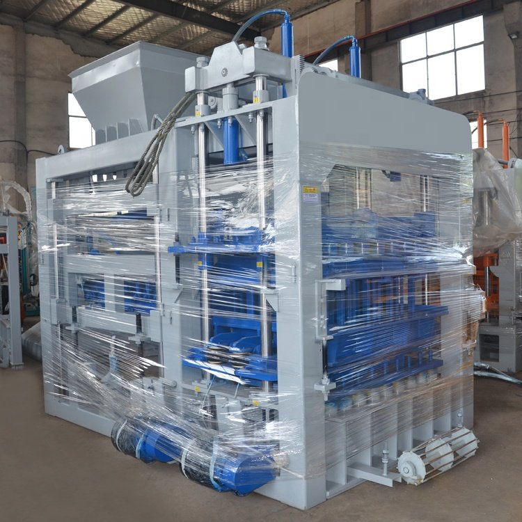 QT12-15 Hydraulic Automatic Hollow Block Making Machine Concrete Block Production Equipment with Core Motor PLC Mold Components