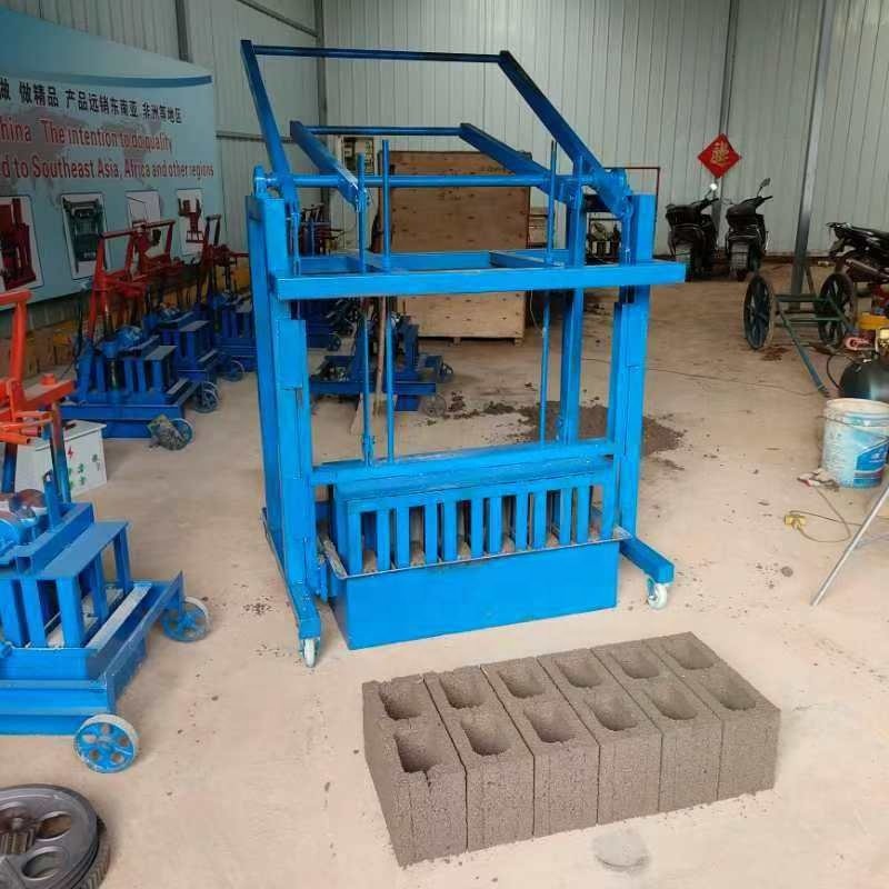 Cement Hollow Block Manual Brick Making Machine Small Mobile Making Bricks Machine In Tanzania