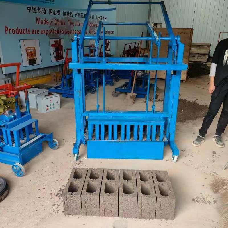 Cement Hollow Block Manual Brick Making Machine Small Mobile Making Bricks Machine In Tanzania