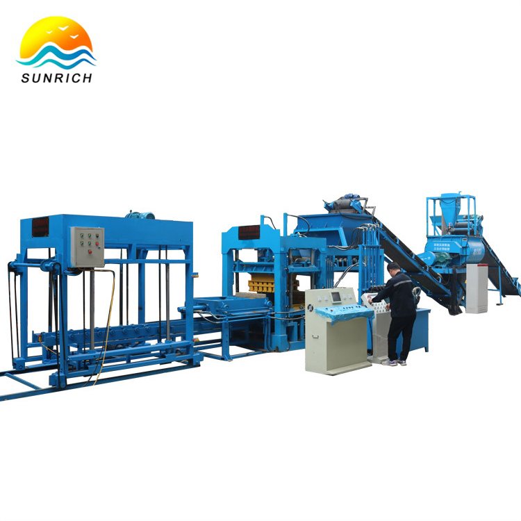 Full Automatic Concrete Interlock Hollow Block Machine Hydraulic Cement Brick Making Machinery