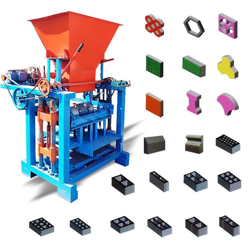 Good Price Easy to Operate Diesel Engine Manual Portable Hydraulic Hollow Clay Concrete Cement Block Brick Making Machinery