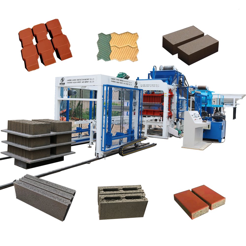 Kaidong QT4-15 Fully Automatic Hydraulic Fly Ash block machine concrete paver making machine concrete brick making machine