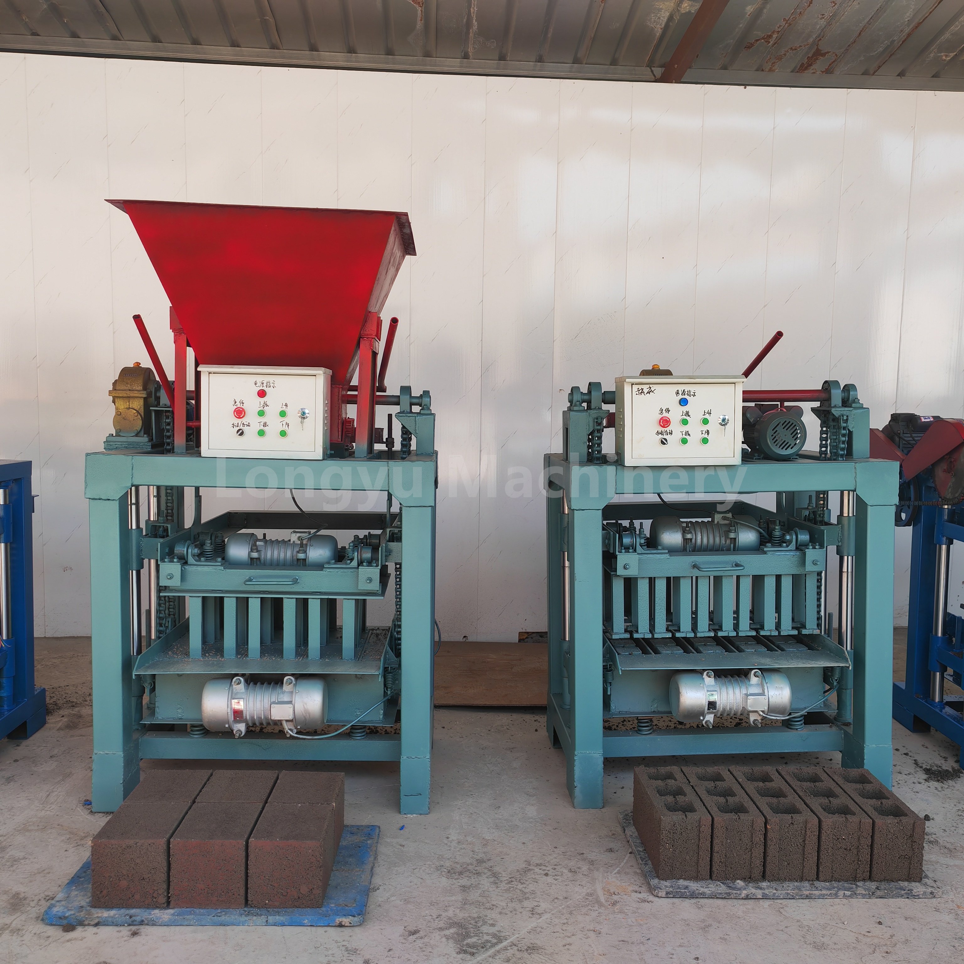 Semi automatic concrete block making machine brick machine making automatic mud brick making machine