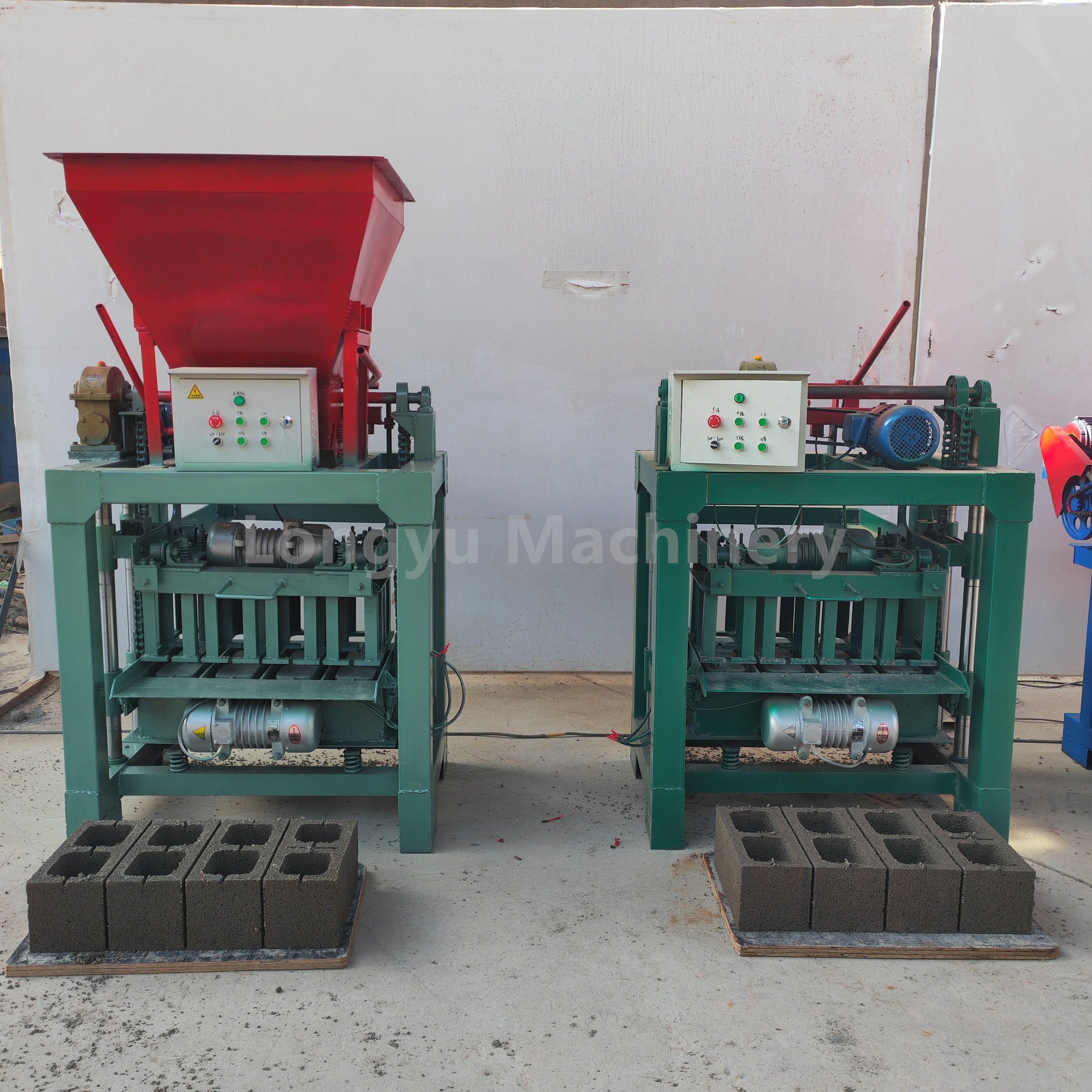 Semi automatic concrete block making machine brick machine making automatic mud brick making machine