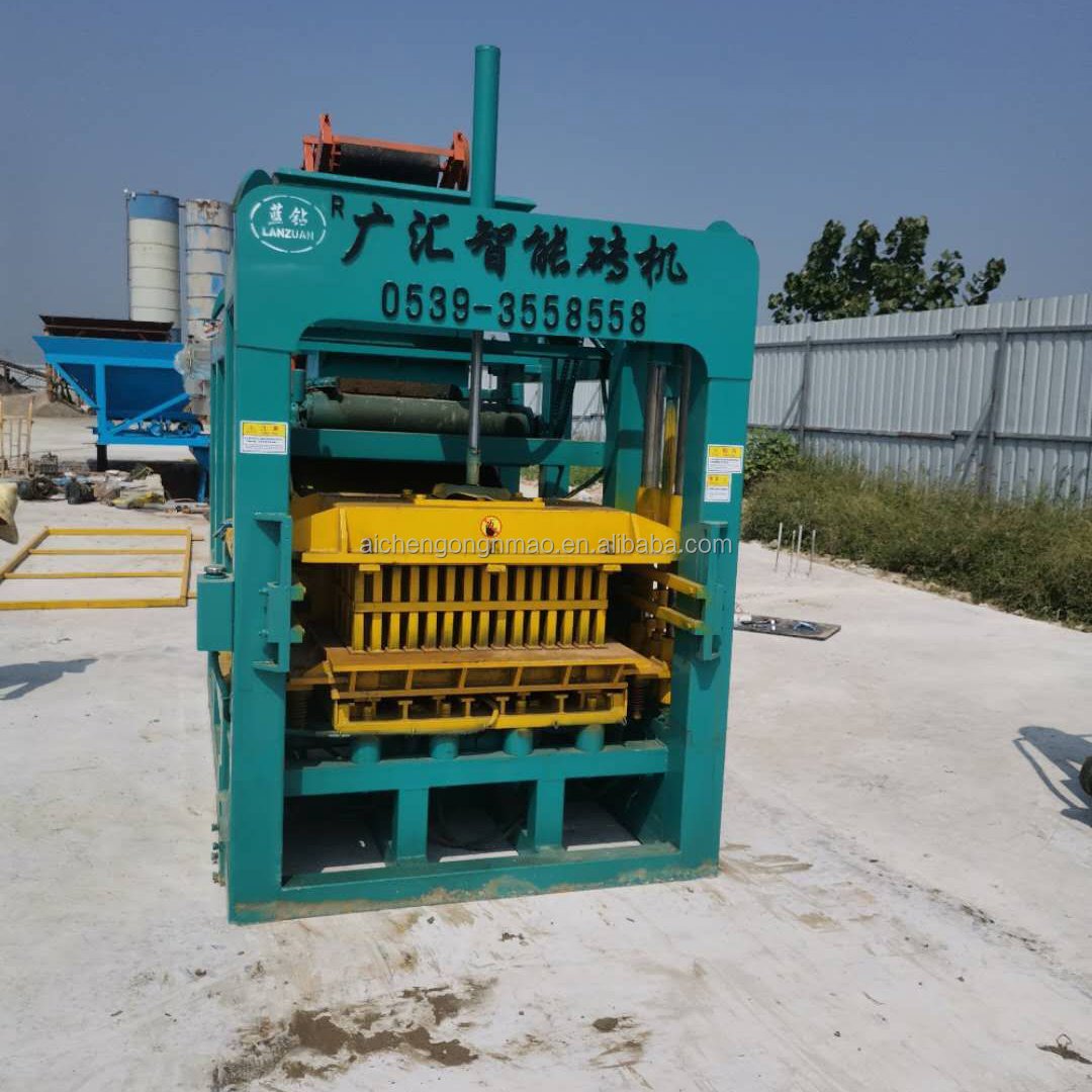 Aichen Cheap QT4-15 fully automatic cement hollow brick making machine automatic concrete block making machine