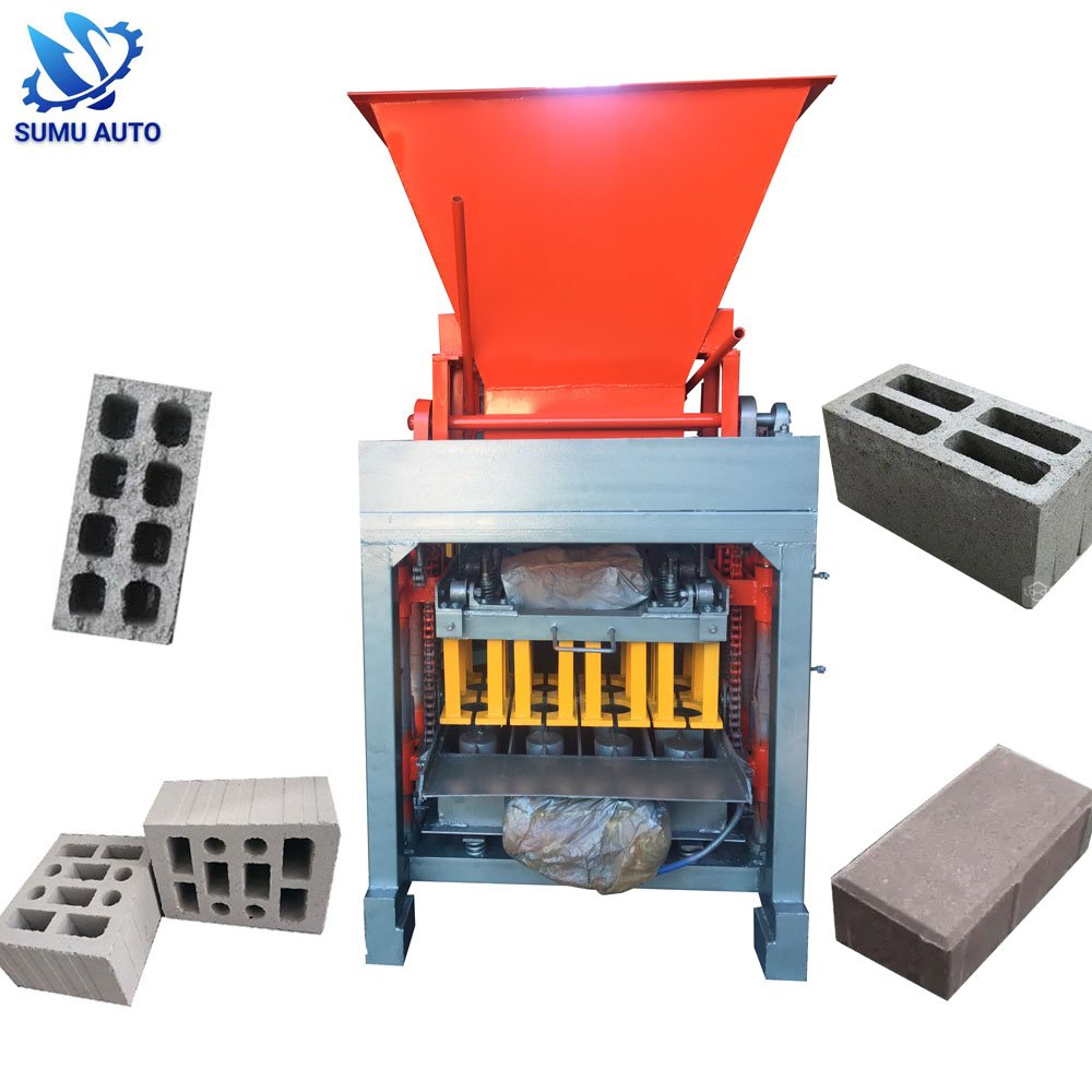 Mobile Mini Automatic Concrete Cement Hollow Block Making Machine
