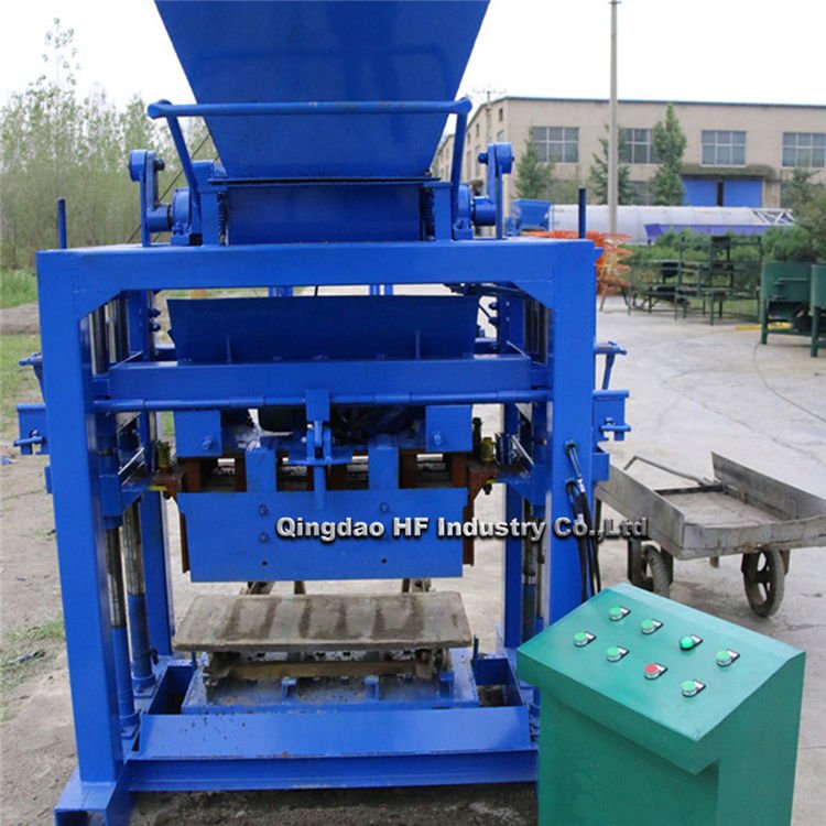 QT4-35 Small Manual Brick Press Building Block Making Machine Concrete Diesel Engine Hollow Block Making Machine Global 2000