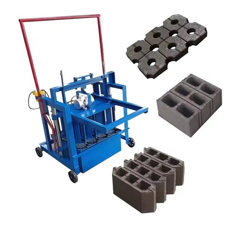 Manual press mud small mini hand mobile brick making machine hydraform manual interlocking brick making machine price low cost
