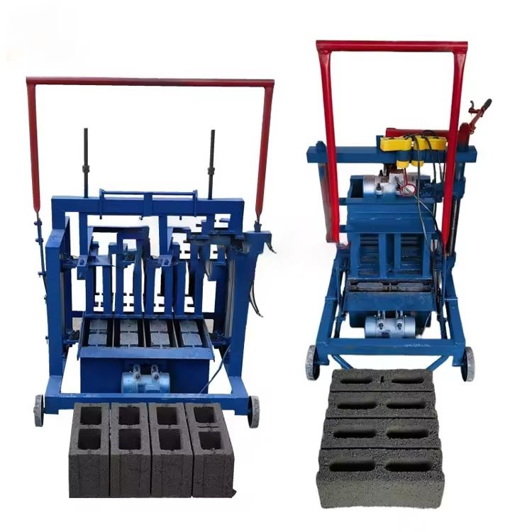 Manual press mud small mini hand mobile brick making machine hydraform manual interlocking brick making machine price low cost