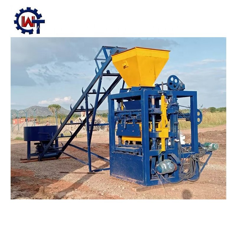 Best price QT4-24 Semi Automatic Brick Making Machine,Concrete Block Molding Machine,