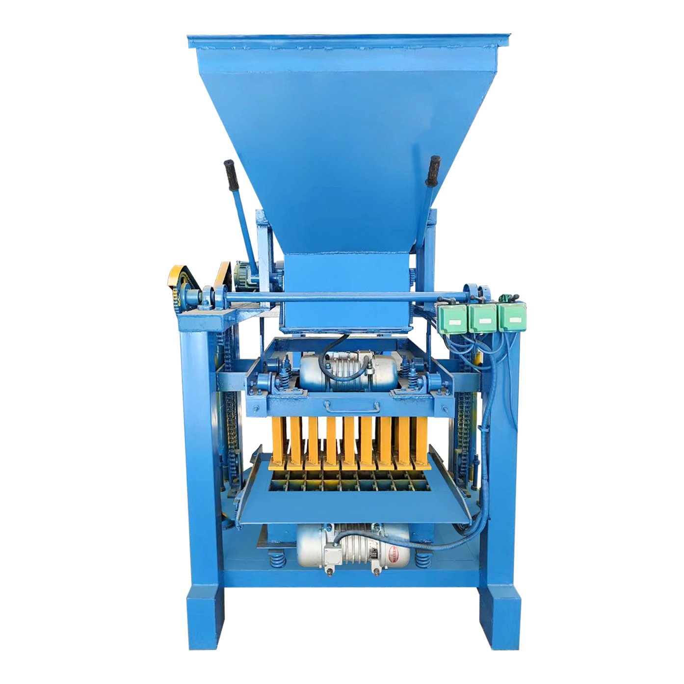 Full Automatic Hydraulic Cement Block Making Machine Multi-functional Brick Maker Manual Interlocking Earth Brick Making Machine