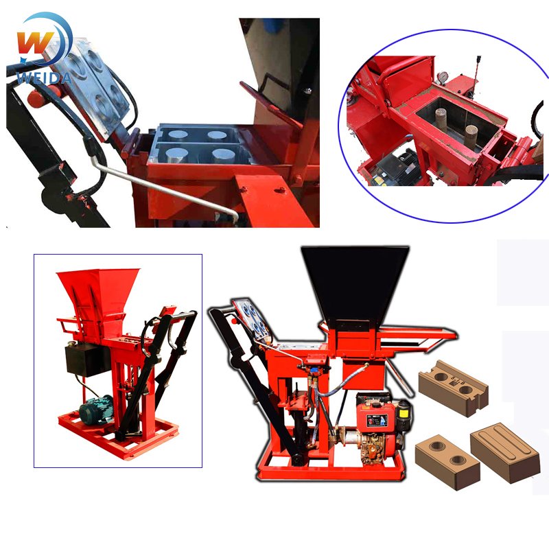 Cheap Factory supplier QTC1-25 press clay brick block making machine red mud bricks machinery