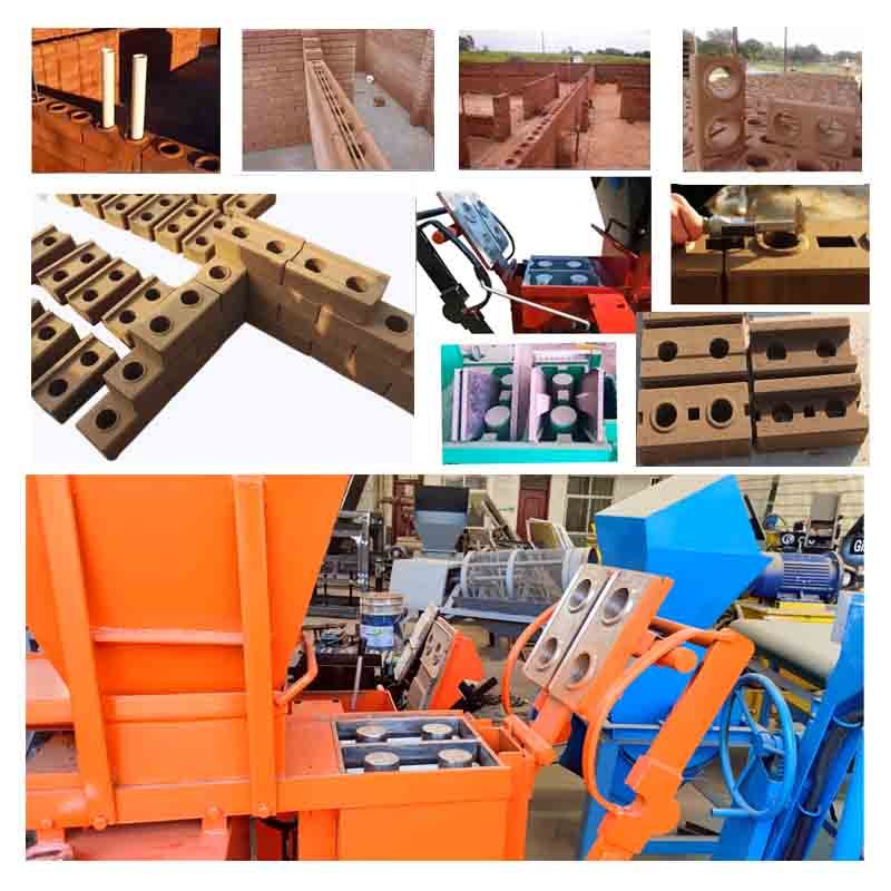Cheap Factory supplier QTC1-25 press clay brick block making machine red mud bricks machinery
